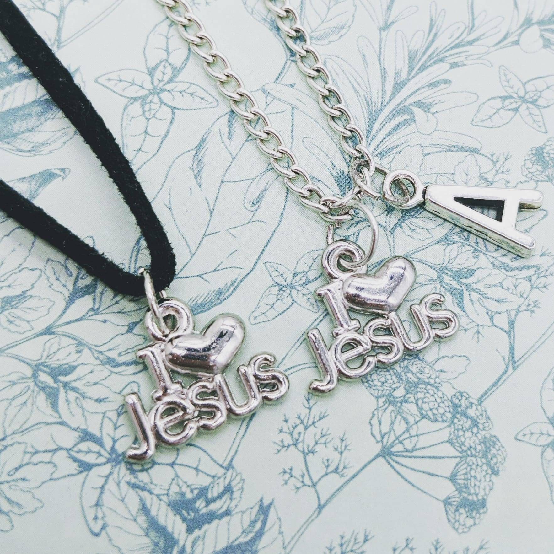 Ich Liebe Jesus Halskette, Religiöse Geschenke, Christliche Personalisierte Mama Nan Geschenke von Melspridejewellery