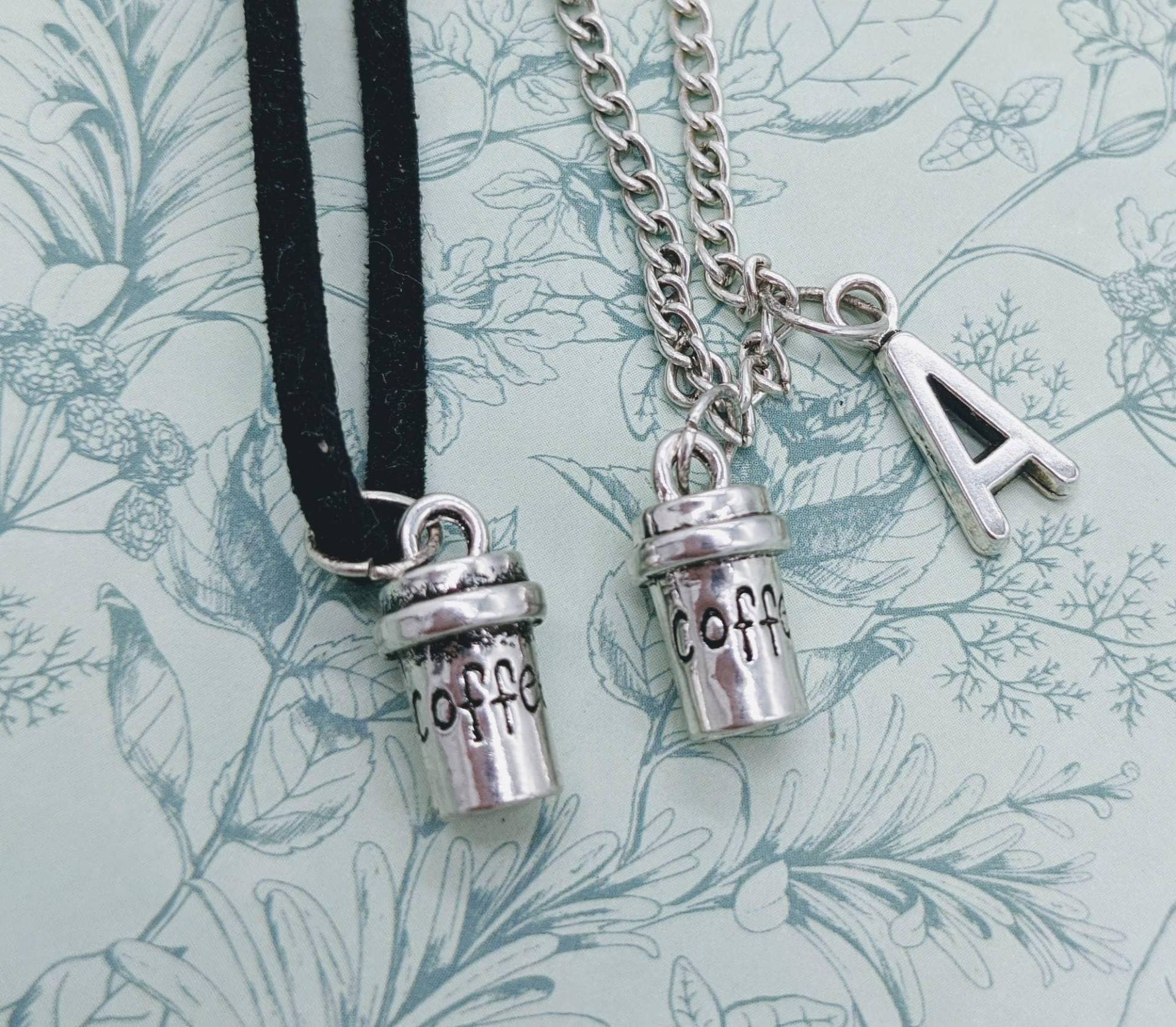 Kaffeetasse Halskette, Kaffeeliebhaber Geschenke, Schmuck, Barista Personalisierte Freund Bff von Melspridejewellery