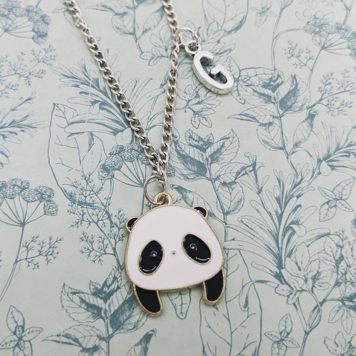 Panda Halskette, Geschenke, Personalisierte Bär Individuelle Tier Tierliebhaber Niedliche von Melspridejewellery