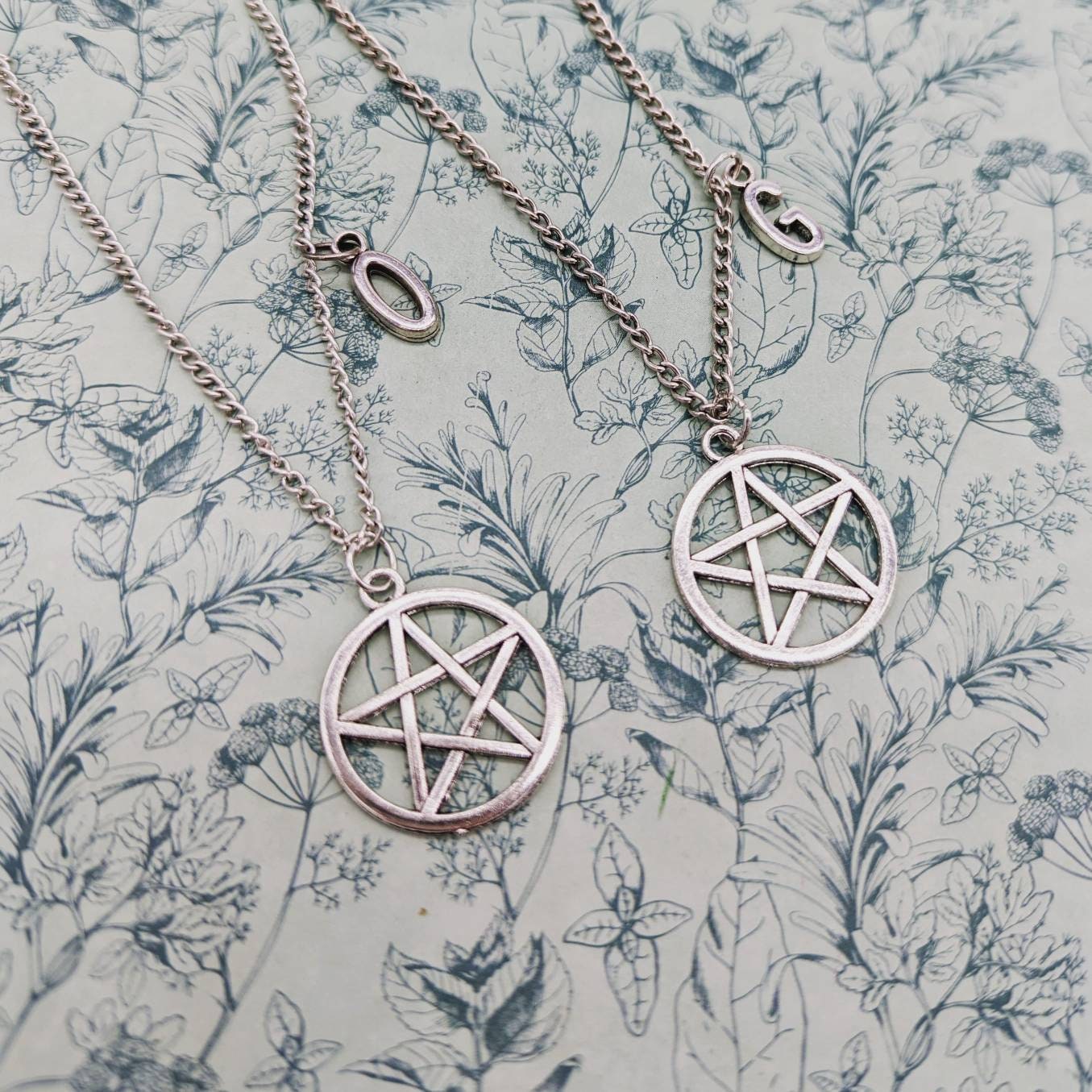 Pentagramm Halskette, Schmuck, Set Von Zwei Halsketten, Beste Freund Geschenke, Hexen Hexenschmuck von Melspridejewellery