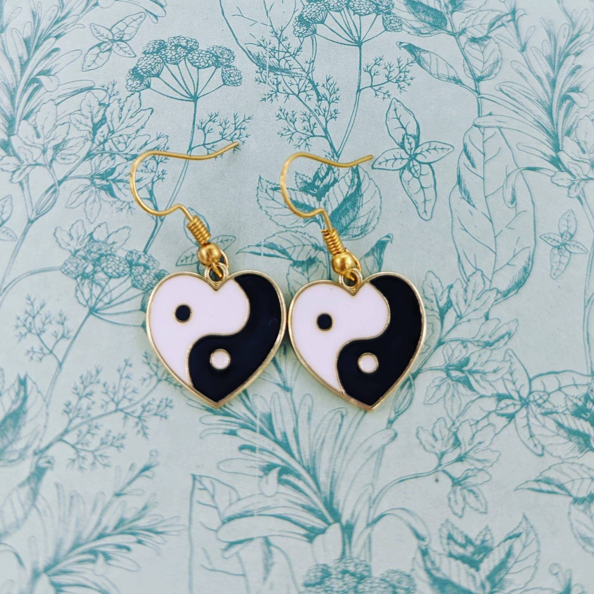 Yin Yang Ohrringe, Schmuck, Yoga Hippie 80Er Jahre Herz Bff Geschenke von Melspridejewellery