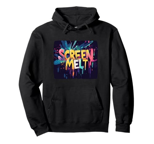 Farbenfroher Bildschirm Melt Statement für Erwachsene und Kinder Pullover Hoodie Farbenfroher Bildschirm Melt Statement für Erwachsene und Kinder Pullover Hoodie von Melt Outfit