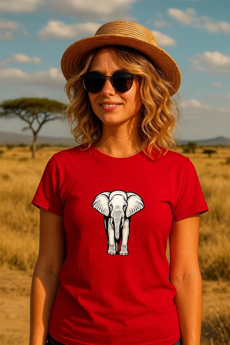 Elephant T-Shirt Premium Unisex Crewneck T-Shirt | Bella + Canvas 3001 von MeltiDesign