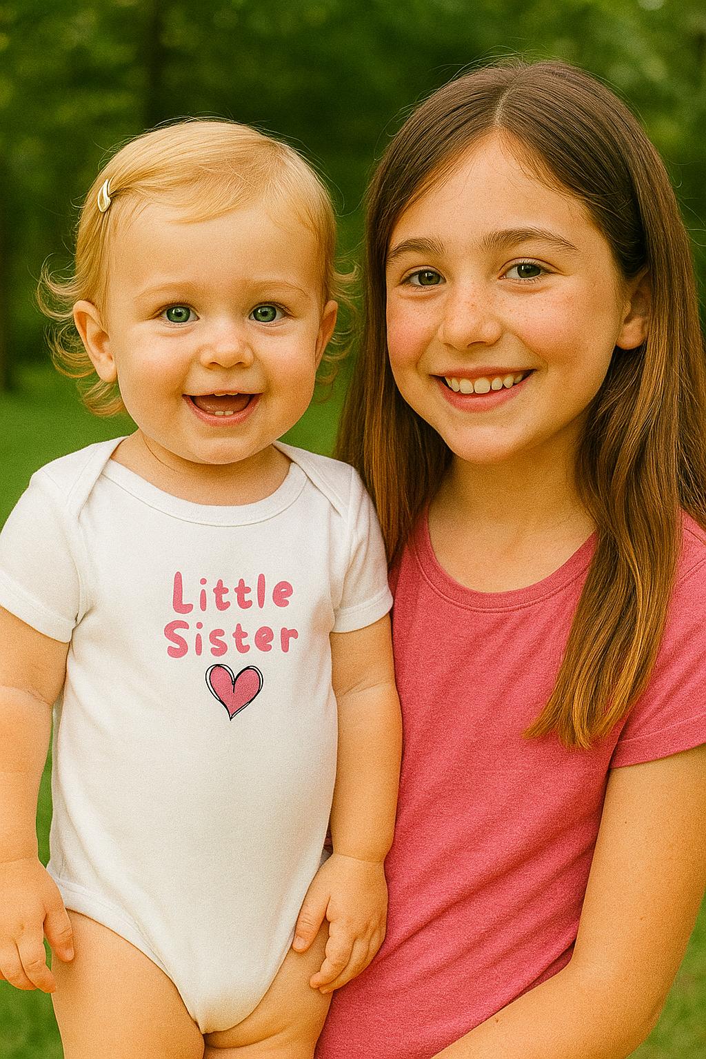 Little Sister , Classic Baby Short Sleeve Bodysuit von MeltiDesign