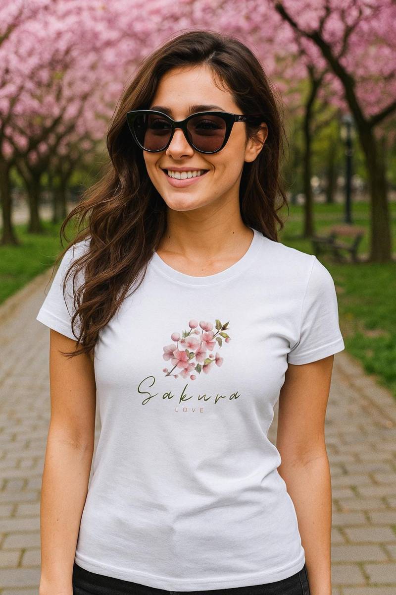 Premium Womens Crewneck T-Shirt | Bella + Canvas 6004 White von MeltiDesign