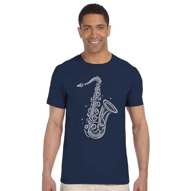 Saxophone , Music, Classic Unisex Crewneck T-Shirt | Gildan® 64000 von MeltiDesign