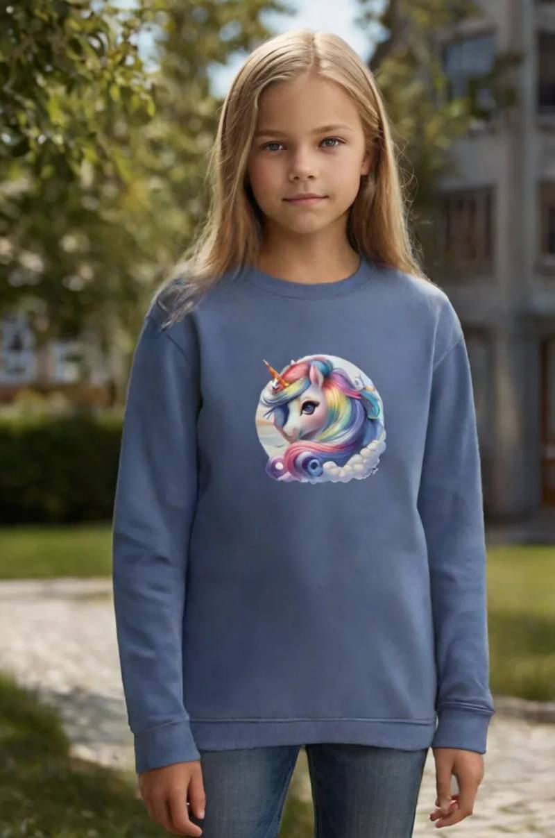 Unicorn, Children, Recycled Blend Kids Sweatshirt | Sol's Columbia 04239 von MeltiDesign