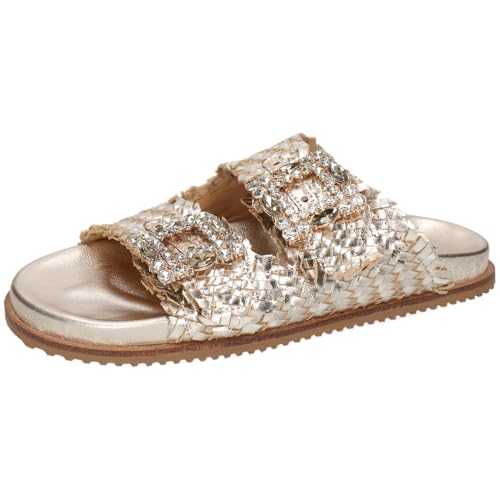 Melvin & Hamilton Pantoletten Damen Eve 1 Gold 39 von Melvin & Hamilton