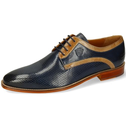 Melvin & Hamilton Derby Schuhe Herren Alex 10 Blau 45 von Melvin & Hamilton