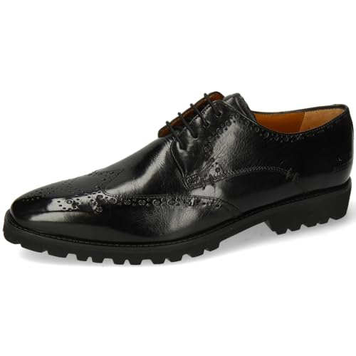 Melvin & Hamilton Derby Schuhe Herren Emil 10 Schwarz 43 von Melvin & Hamilton