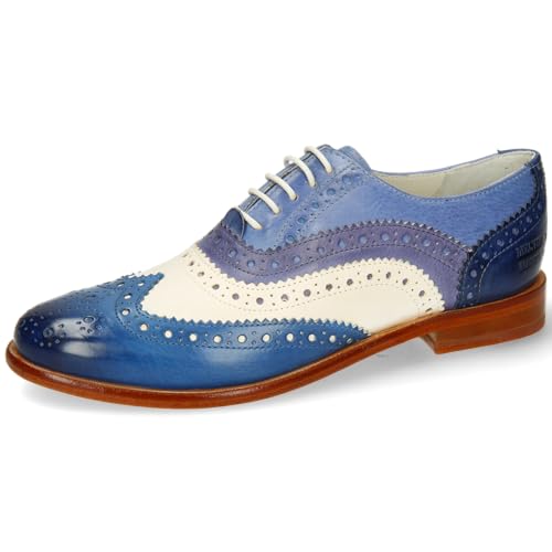 Melvin & Hamilton Oxford Schuhe Damen Selina 90 Blau 36 von Melvin & Hamilton