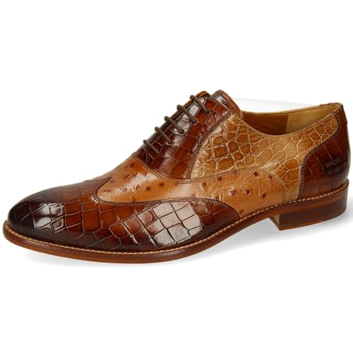 Melvin & Hamilton Oxford Schuhe Herren Bobby 3 Braun 45 von Melvin & Hamilton