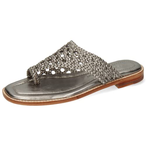 Melvin & Hamilton Pantoletten Damen Elodie 16 Silber 41 von Melvin & Hamilton