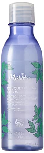 Melvita – Augen-Make-up-Entferner Bi-Phase Waterproof Bio Bouquet Floral Detox – Entfernt Make-up-Spuren und stärkt die Wimpern – 99 % natürlich – Bio-zertifiziert – Hergestellt in Frankreich– 100 ml von Melvita