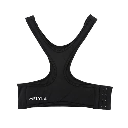 Melyla Anti-Falten Schlaf BH I Zur Reduzierung von Falten im Dekolletee I Gegen Brustfalten I Faltenglättende Behandlung über Nacht I Anti Aging Bra I Schwarz I Größe M (80-90cm Unterbrustumfang) von Melyla