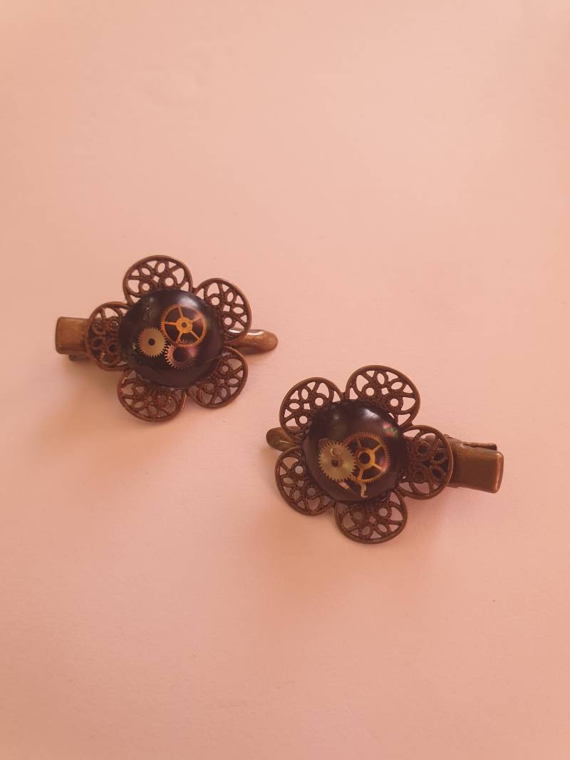 steampunk Haarspangen "Blumen" steampunk Haarspangen "Blumen" von Melyven