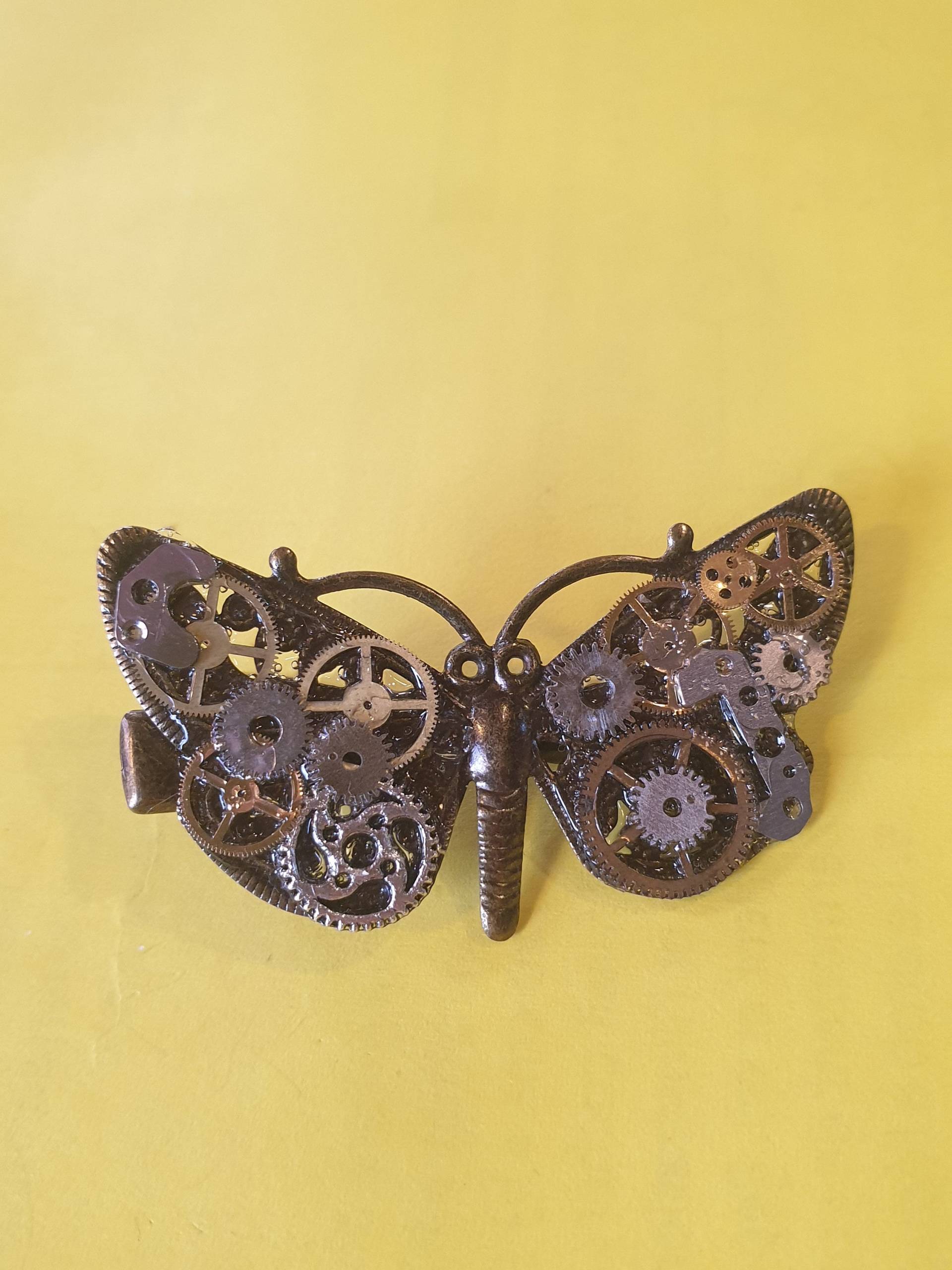 steampunk-Schmetterlings-Haarspange steampunk-Schmetterlings-Haarspange von Melyven