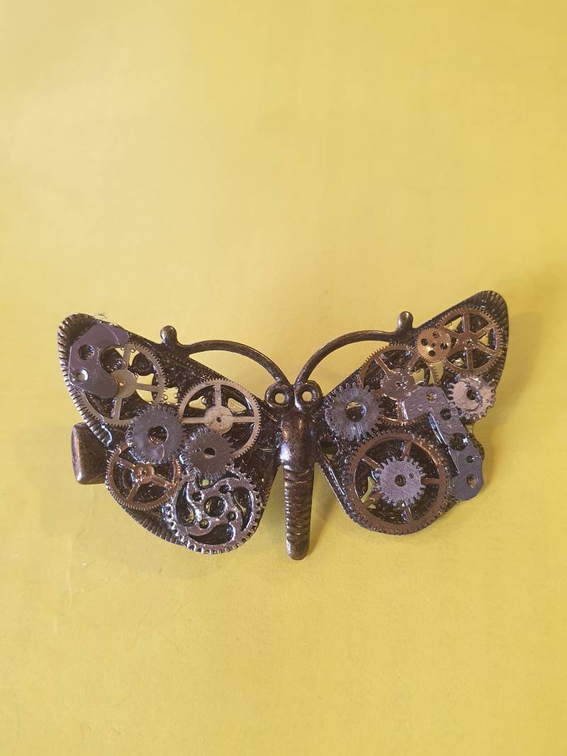 steampunk-Schmetterlings-Haarspange steampunk-Schmetterlings-Haarspange von Melyven