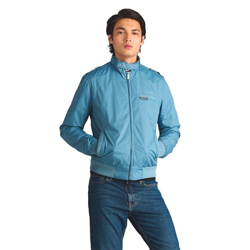 Members Only Herren Original Iconic Racer Jacket Leichte Baumwolljacke, Slate Blue, X-Large von Members Only
