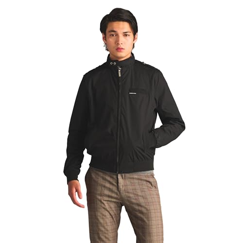 Members Only Herren Original Iconic Racer Jacket Leichte Baumwolljacke, schwarz, Medium Kurz Members Only Herren Original Iconic Racer Jacket Leichte Baumwolljacke, schwarz, Medium Kurz von Members Only