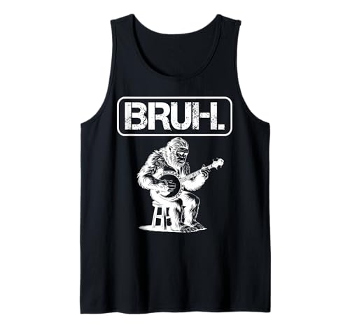 Herren Bigfoot spielt Banjo, Bruh Meme Tank Top Herren Bigfoot spielt Banjo, Bruh Meme Tank Top von Meme Bruh