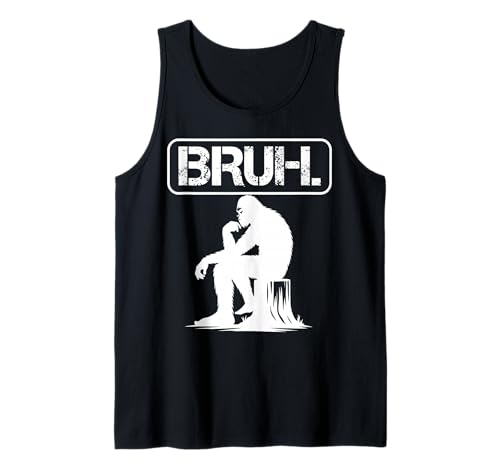 Herren Bruh, Thinking Bigfoot Lustiges Meme Tank Top Herren Bruh, Thinking Bigfoot Lustiges Meme Tank Top von Meme Bruh