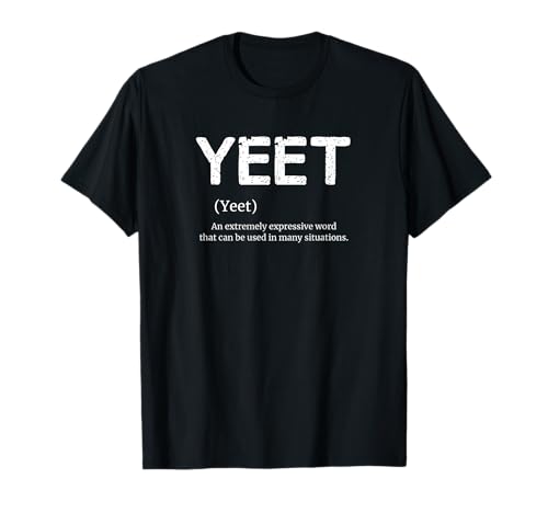 Cool Yeet Definition Meme Slang Jungen Mädchen Teenager T-Shirt von MemeWear