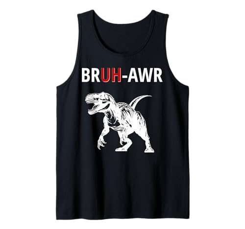 Herren Lustiger Bruh T Rex Meme, Dinosaurier Rawr Tank Top von Memeasaurus Rex