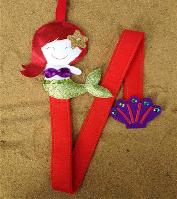 Meerjungfrau Mädchen Filz Haarspangen Organizer, Schmetterling, Eule, Puppe, Marienkäfer von MemiSocialEnterprise