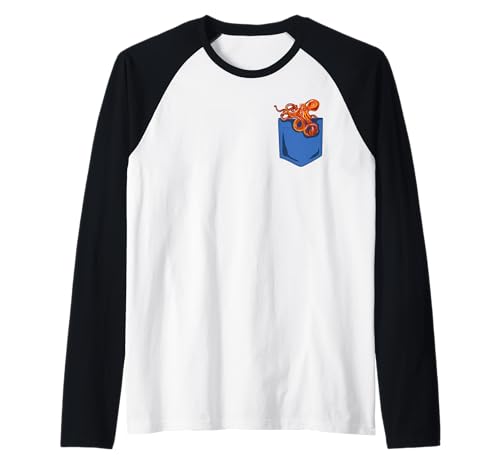 Lustiger Oktopus für Mädchen und Frauen Raglan Lustiger Oktopus für Mädchen und Frauen Raglan von Memme Octopus