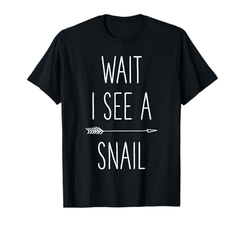 Wait I See A Snail Funny Snails Shirt Kinder Jugend T-Shirt von Memme Snails