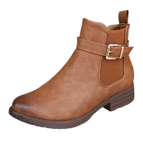 Memmyly Damen Stiefeletten Mit Absatz Elegant Weitschaftstiefel Sommerstiefel Mid Heel Atmungsaktiv Schnürstiefel Bequeme Motorradstiefel Cowboy Stiefeletten Plateau Stiefel Damen von Memmyly