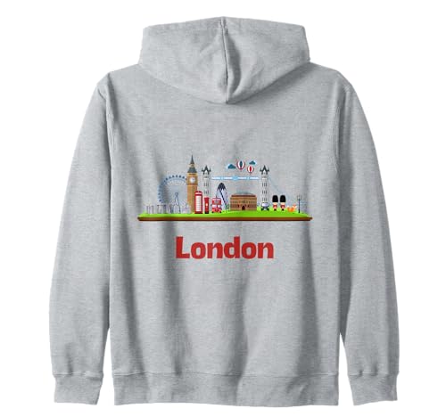 England London Souvenir Cartoon Jungen Kleinkinder Mädchen Teenager Kapuzenjacke England London Souvenir Cartoon Jungen Kleinkinder Mädchen Teenager Kapuzenjacke von Memorabilia from London England Famous Sites UK