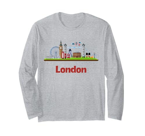 England London Souvenir Cartoon Jungen Kleinkinder Mädchen Teenager Langarmshirt England London Souvenir Cartoon Jungen Kleinkinder Mädchen Teenager Langarmshirt von Memorabilia from London England Famous Sites UK