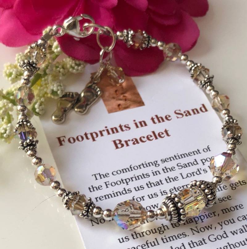 Fußabdrücke Im Sand Armband Inspirational Schmuck von MemorableMomentsInc