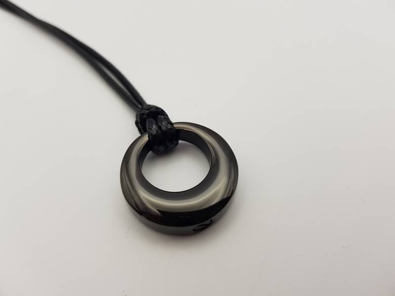 Ascheschmuck Kreis Des Lebens | Schwarz/ Urnenanhänger/Schmuckurne Memorial Jewellery Kremation Andenken Einäscherung Urne von MemoriaEterna