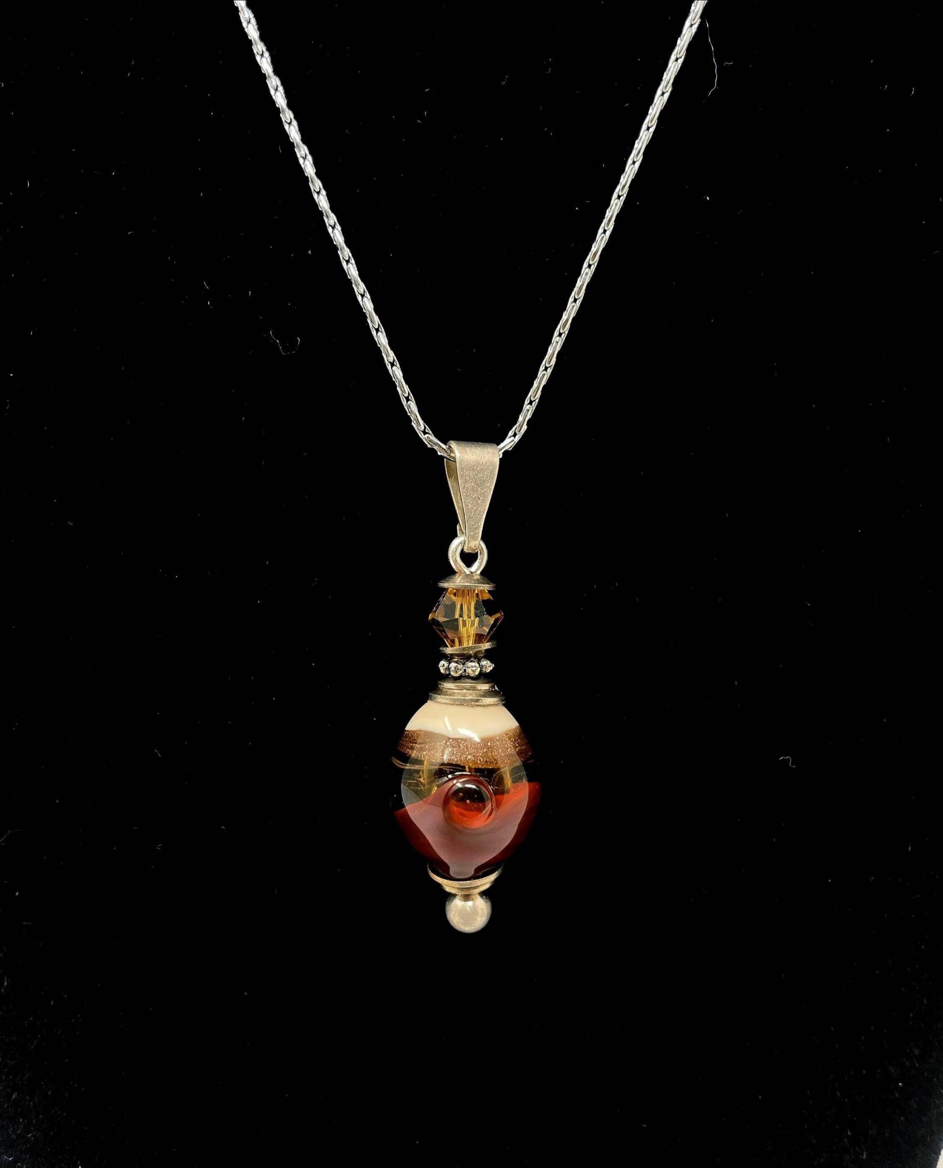 Reise - Handgemachter Feuerbestattungs-Andenken-Anhänger Gesponnenes Glas & Sterlingsilber-Gedenkschmuck Reise - Handgemachter Feuerbestattungs-Andenken-Anhänger Gesponnenes Glas & Sterlingsilber-Gedenkschmuck von Memorials4u