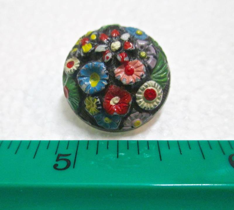 Vintage Miniatur Made in Czechoslovakia Czech Painted Celluloid Pin Brosche 1930 Floral Vintage Miniatur Made in Czechoslovakia Czech Painted Celluloid Pin Brosche 1930 Floral von MemoriesofMartha