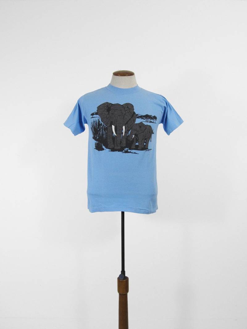 Vintage Elefant T-Shirt Lake George Ny Zoo Made in Usa - Medium von MemoryVintage