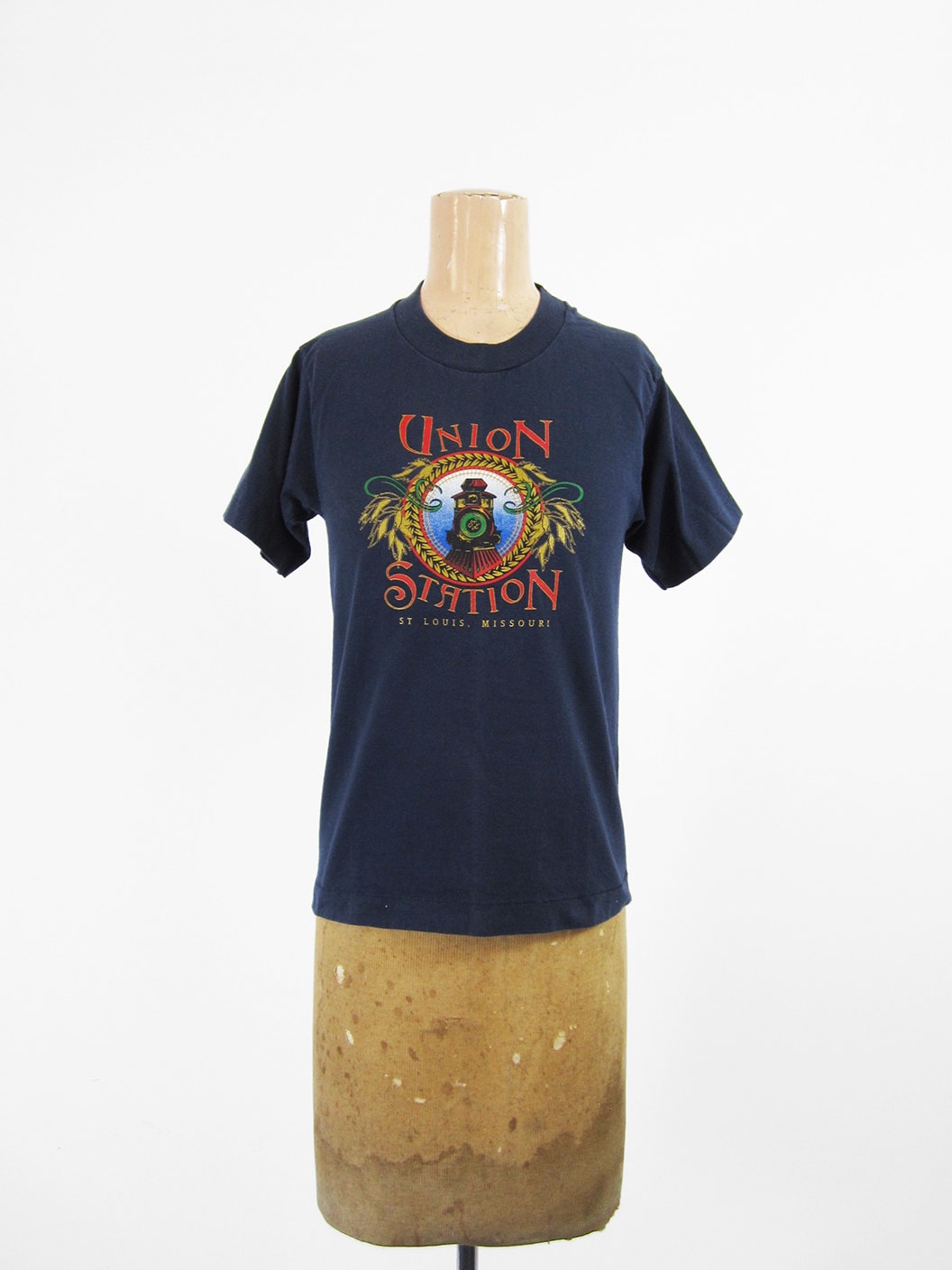 Vintage Union Station T-Shirt Eisenbahn St. Louis Missouri Zug Made in Usa - Small/Xs von MemoryVintage