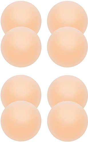 Memoryee Nippelpads Damen Nippel Covers mit Brustwarzenschutz Ultra Dünne Unsichtbare Pasties Wiederverwendbare Selbstklebende Silikonhülle/Hautton-4 Paar Rund Memoryee Nippelpads Damen Nippel Covers mit Brustwarzenschutz Ultra Dünne Unsichtbare Pasties Wiederverwendbare Selbstklebende Silikonhülle/Hautton-4 Paar Rund von Memoryee