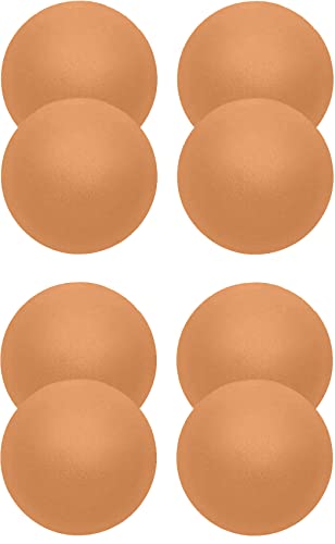 Memoryee Nippelpads Damen Nippel Covers mit Brustwarzenschutz Ultra Dünne Unsichtbare Pasties Wiederverwendbare Selbstklebende Silikonhülle/Light Coffee-4 Pairs Round von Memoryee