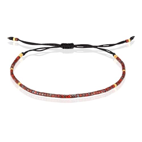 Feine Perlen Armband von Memphis - Rot von Memphis