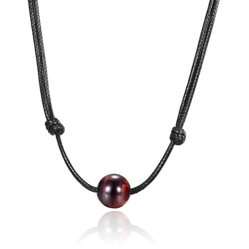 Memphis Verstelbare Heren Collier - Single Bead Red von Memphis