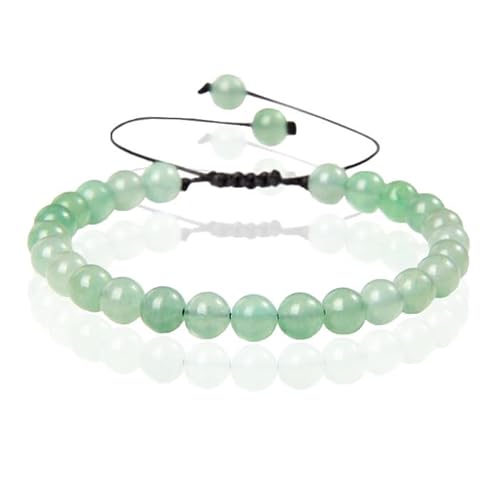 Memphis No.2 Naturstein Armband Damen - 6mm Grüner Aventurin von Memphis