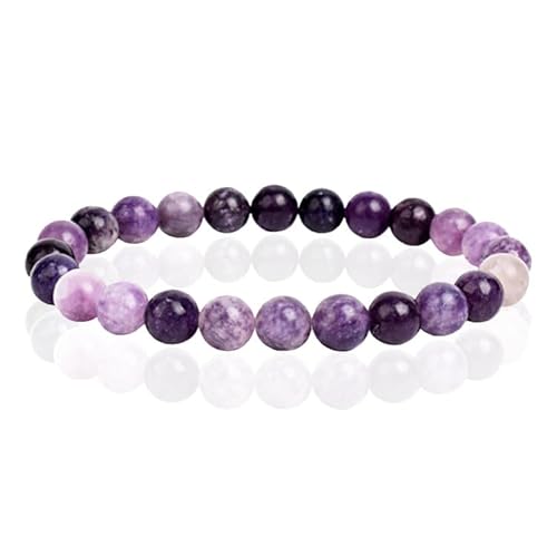 Naturstein Armband mit 8mm Perlen Memphis - Kunsite von Memphis