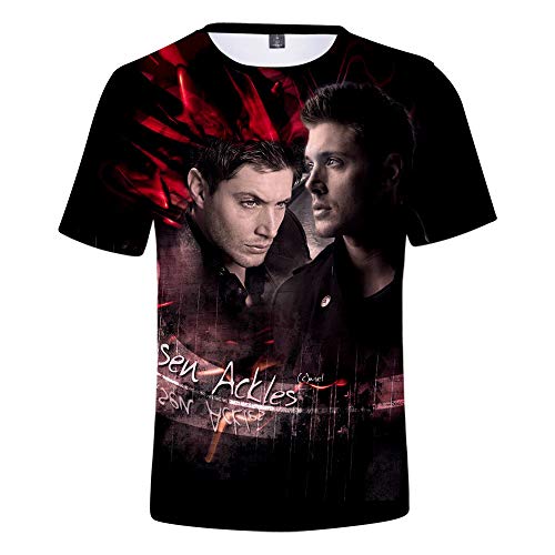 Mempire Herren T-Shirts Kurzarm Supernatural Sam Dean Winchester T-Shirt für Jungen und Mädchen von Mempire