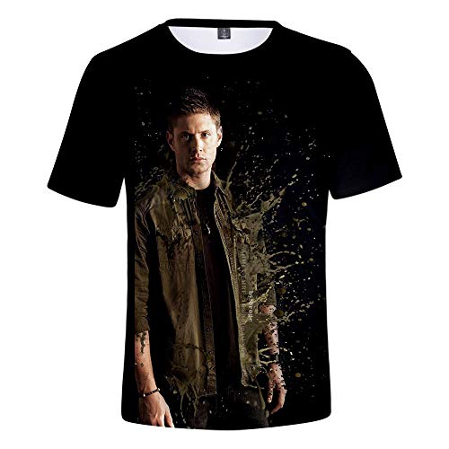 Mempire Herren T-Shirts Kurzarm Supernatural Sam Dean Winchester T-Shirt für Jungen und Mädchen von Mempire