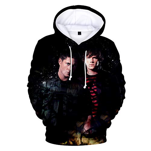 Mempire Supernatural Kapuzenpullover Herren Sam and Dean Winchester Sweatshirts Jungen Pullover von Mempire