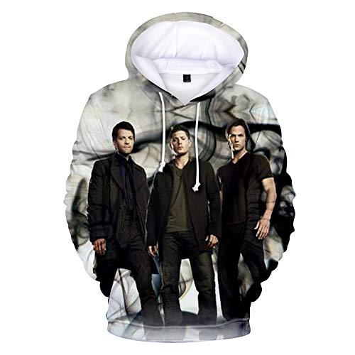 Mempire Supernatural Kapuzenpullover Herren Sam and Dean Winchester Sweatshirts Jungen Pullover von Mempire